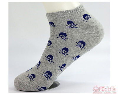 【露森堡襪子純棉襪男短襪船襪低邦淺口襪骷髏頭防臭棉襪獨立包裝現貨廠家M-36】惠城區日河針織品行 - 產品庫
